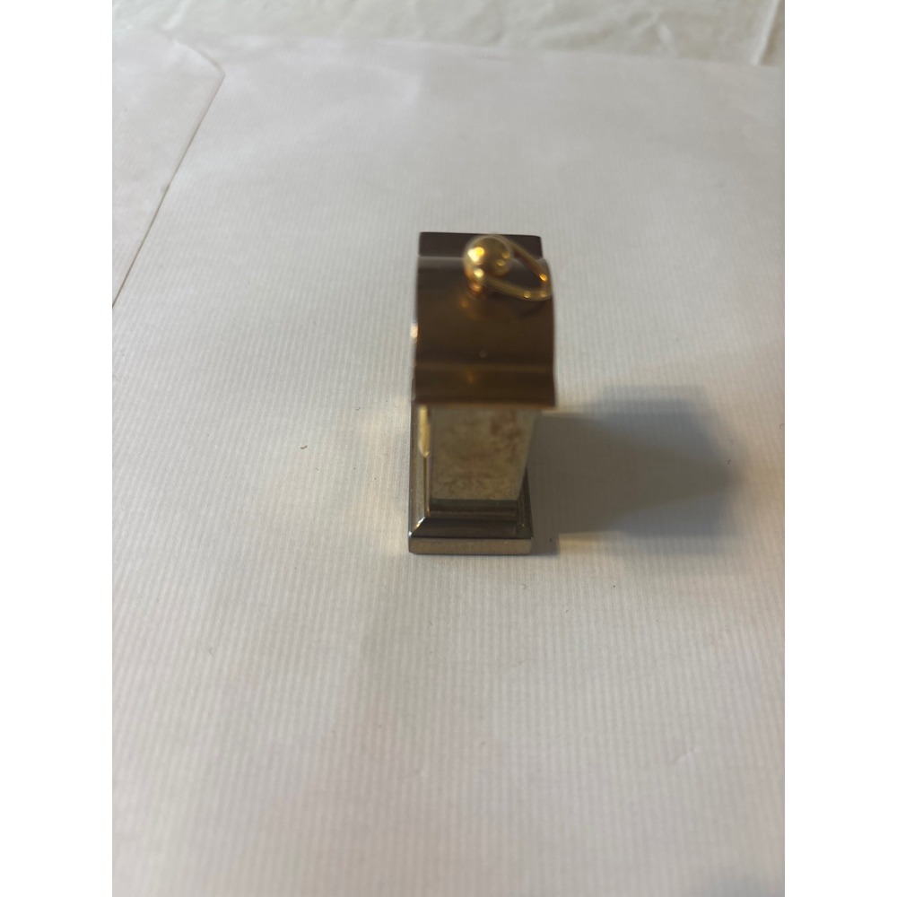 Rerini Miniature Mantle Clock Unisex OS Gold Good Quartz Analog Desk untested - Picture 4 of 10